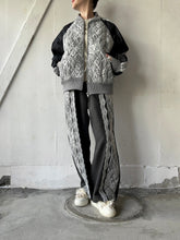 画像をギャラリービューアに読み込む, Lace Quilting Zip up Puff Sleeve Unline Blouson
