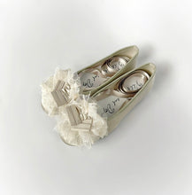Cargar imagen en el visor de la galería, pleats tape mix lace frill ballet shoes
