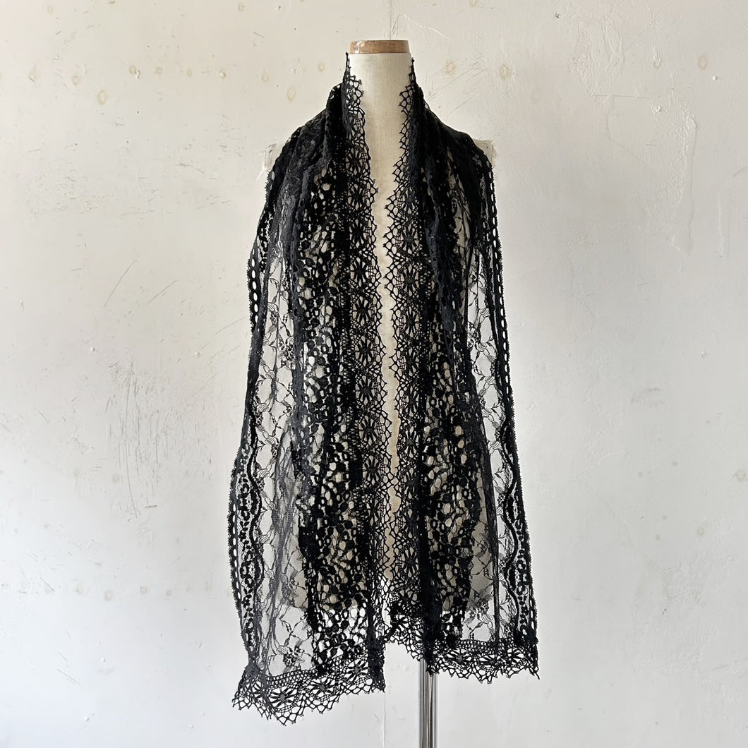 Vintage inspired lace mix shawl