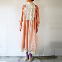 Load image into Gallery viewer, 80/S Loan Lace High neck Puff sleeve one piece dress #1013509
